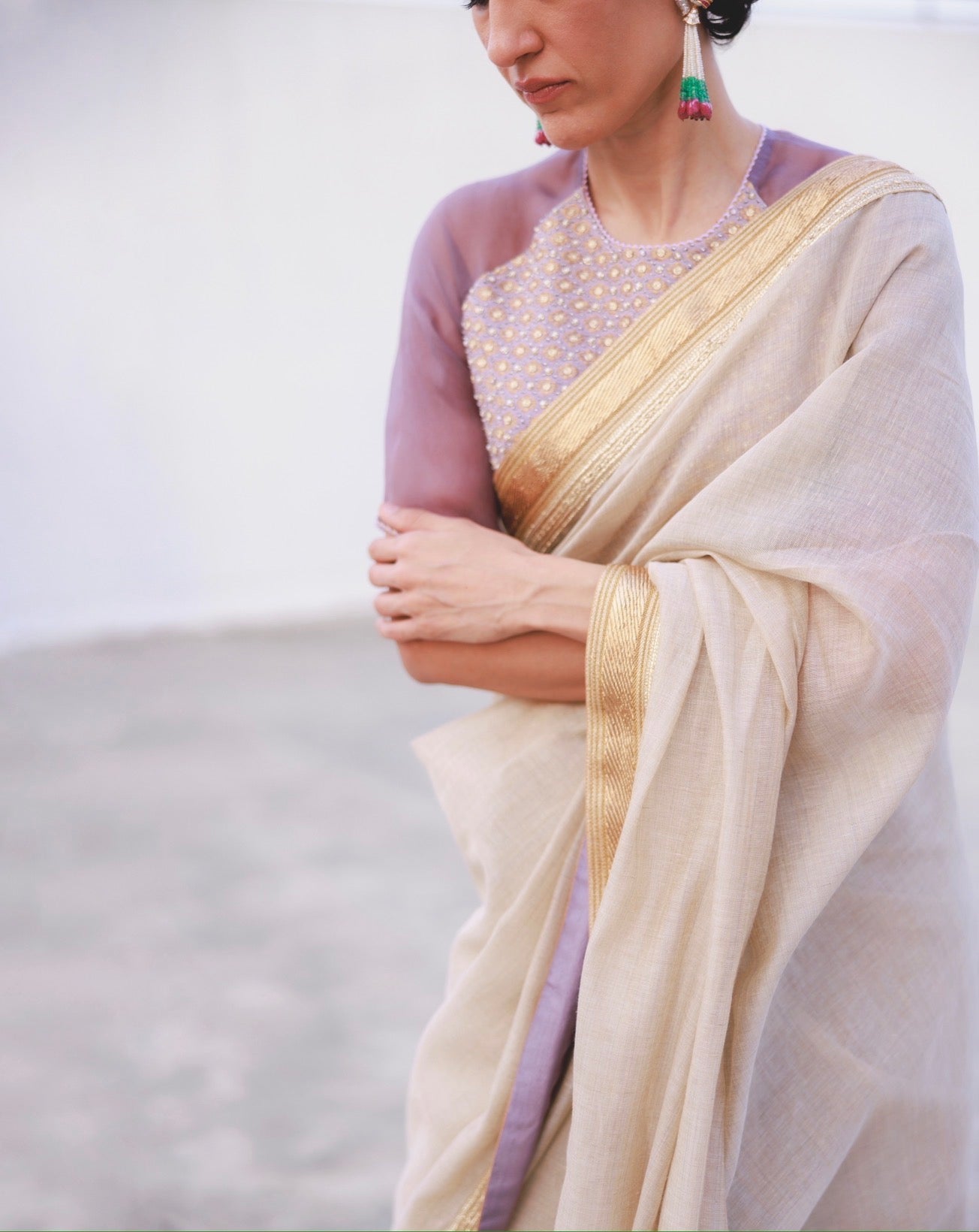 Vanya choli in Lavender
