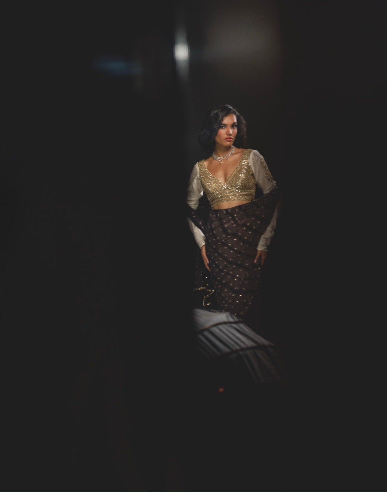 Navya saree Set In Kohl