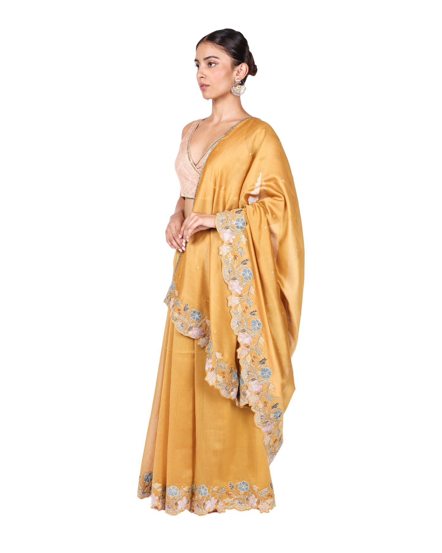 Ritu Saree in Marigold