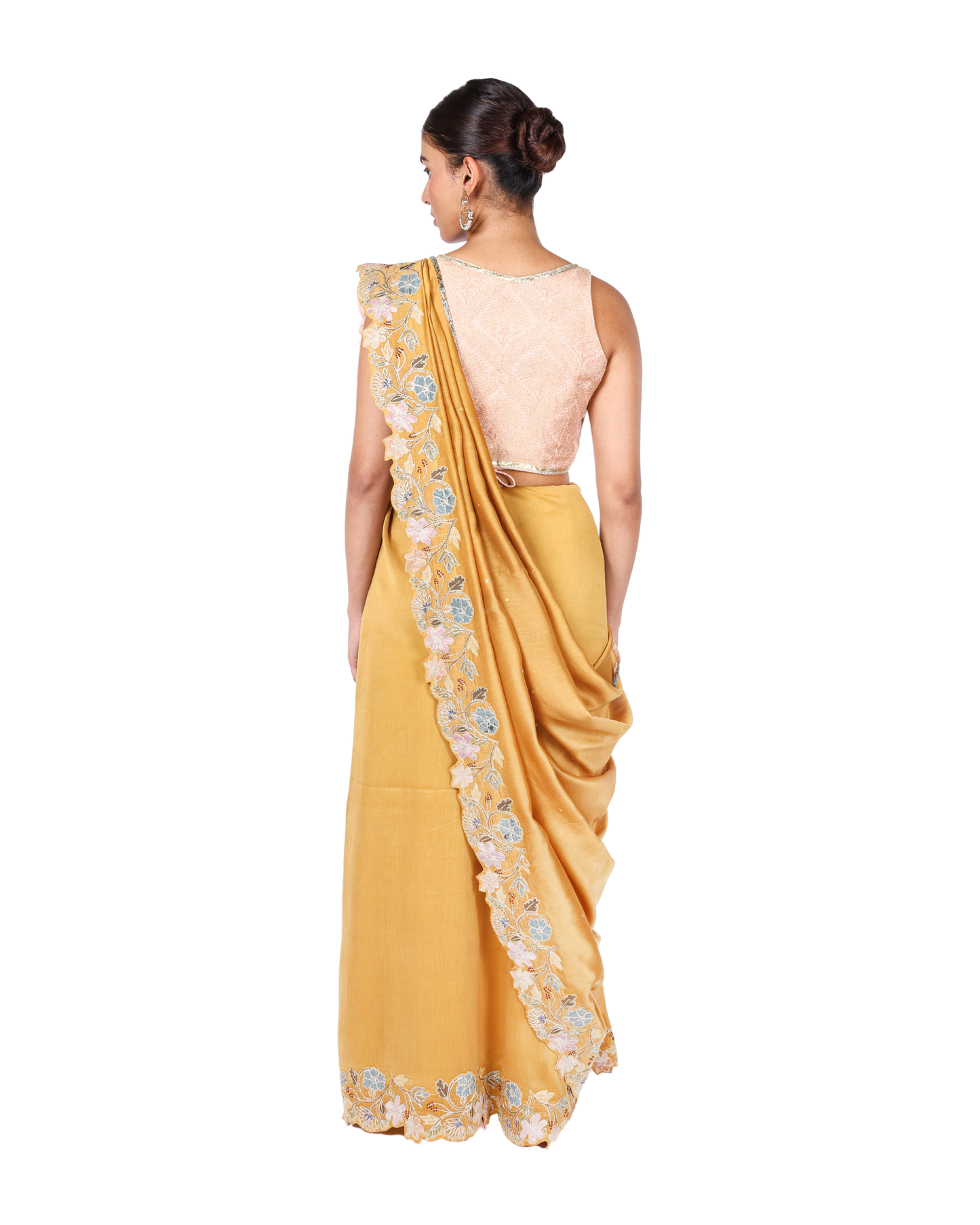 Ritu Saree in Marigold