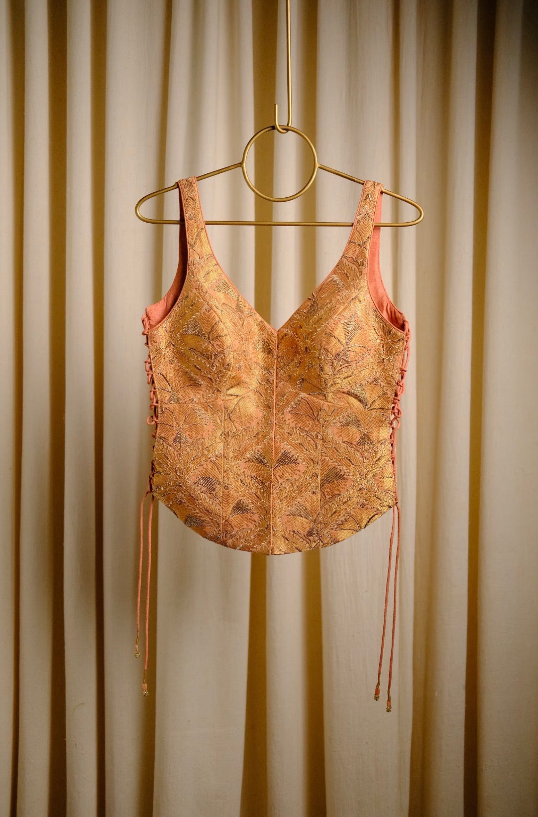Chandni dress set in Terracotta