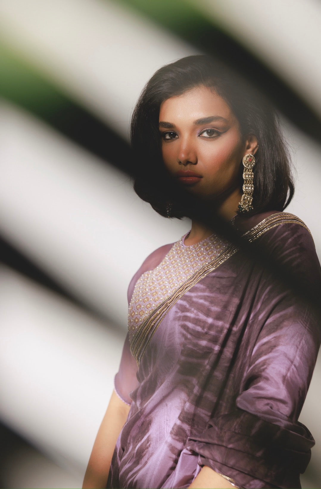 Ana saree Set in Lavender