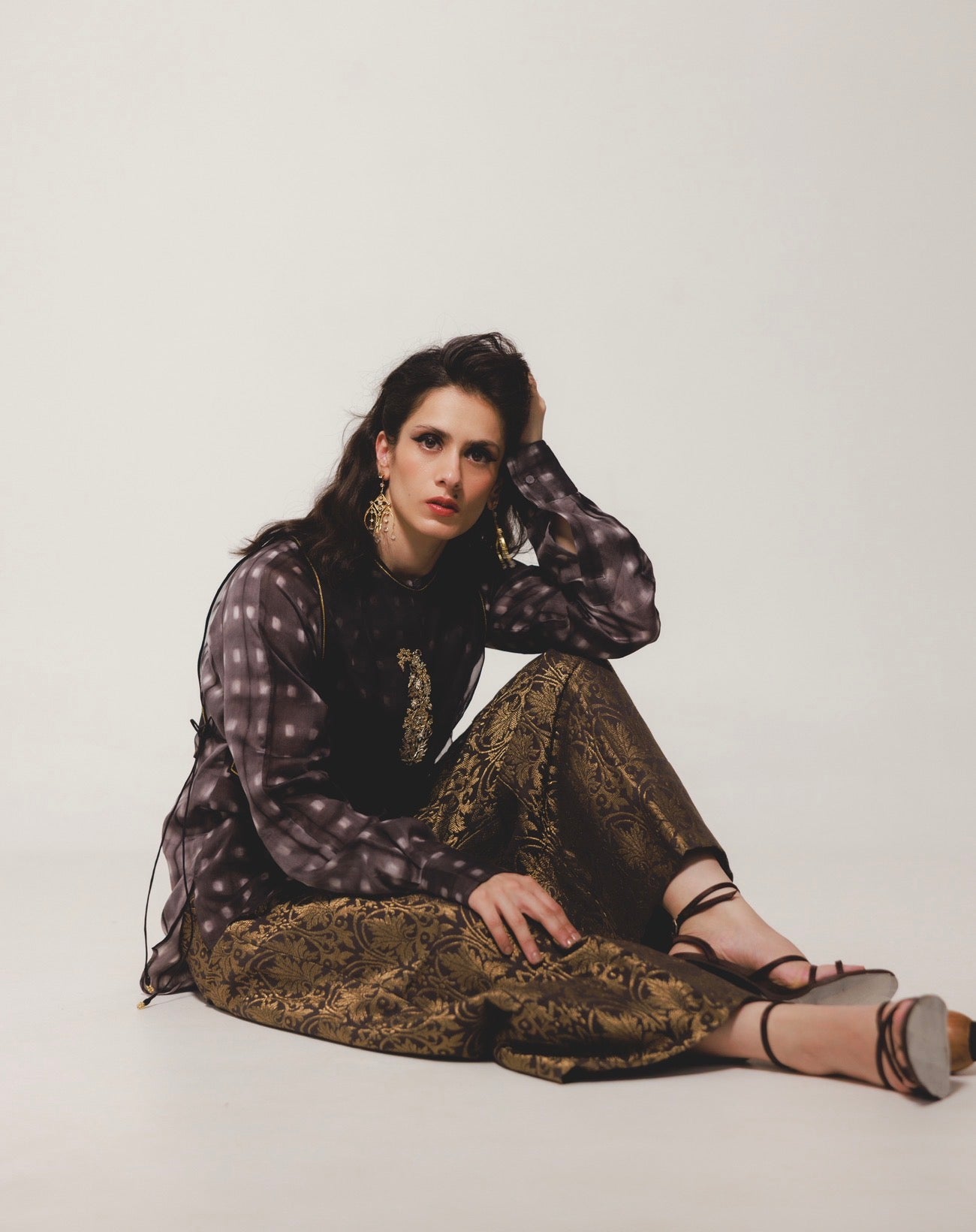 Zen kameez & Sonu Koti in Kohl