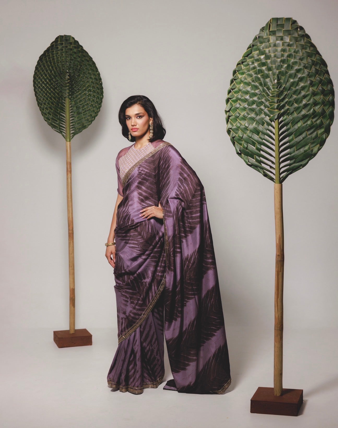 Ana saree Set in Lavender