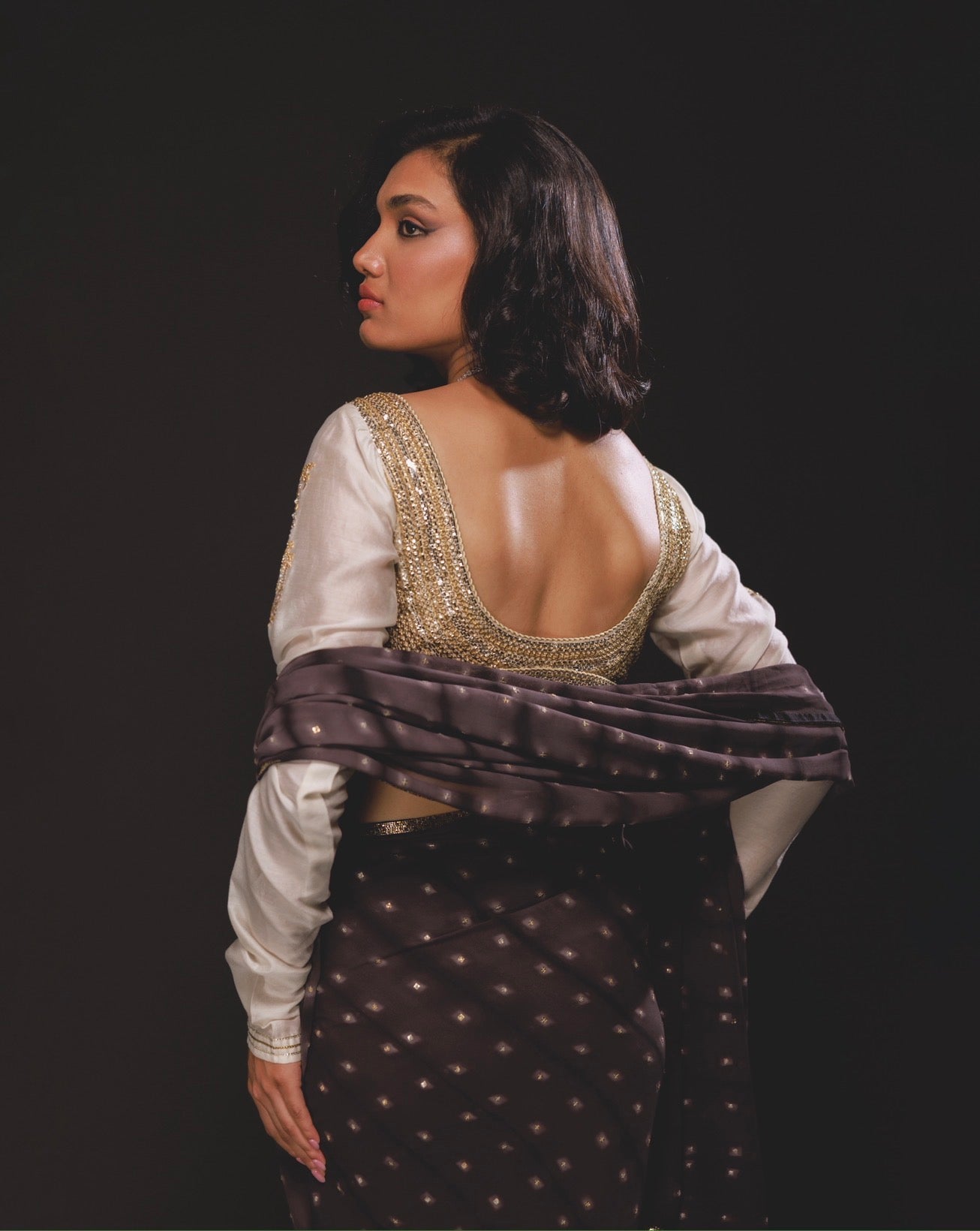 Neena choli In Ivory