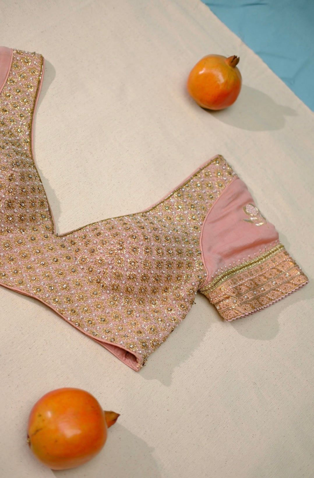 Kavya choli in Pyaazi Pink
