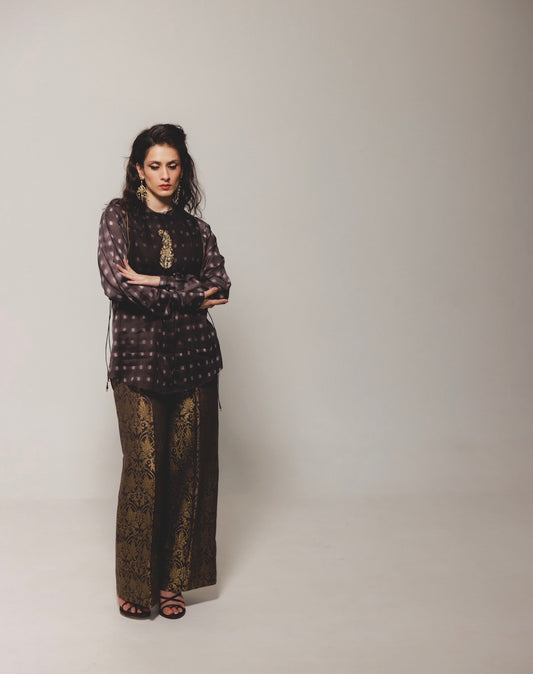 Aurora trousers in Kohl