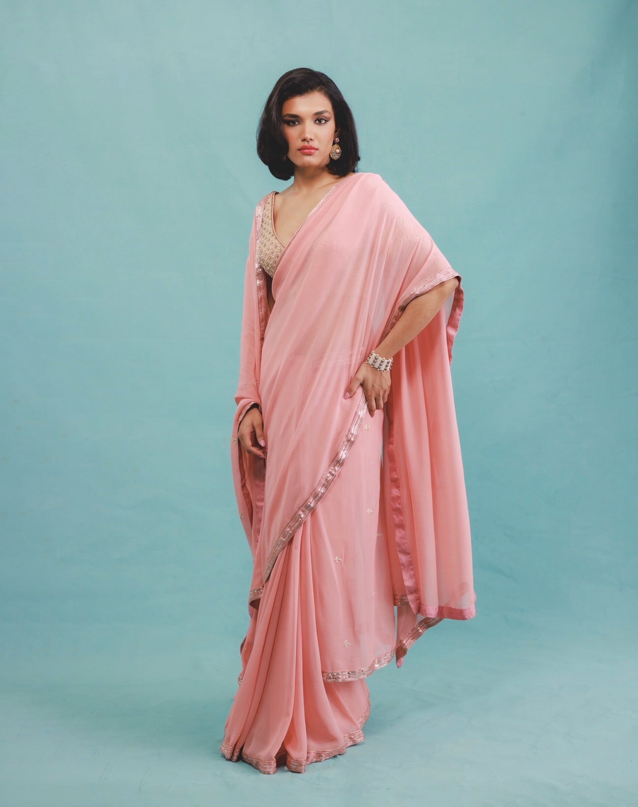 Kavya choli in Pyaazi Pink