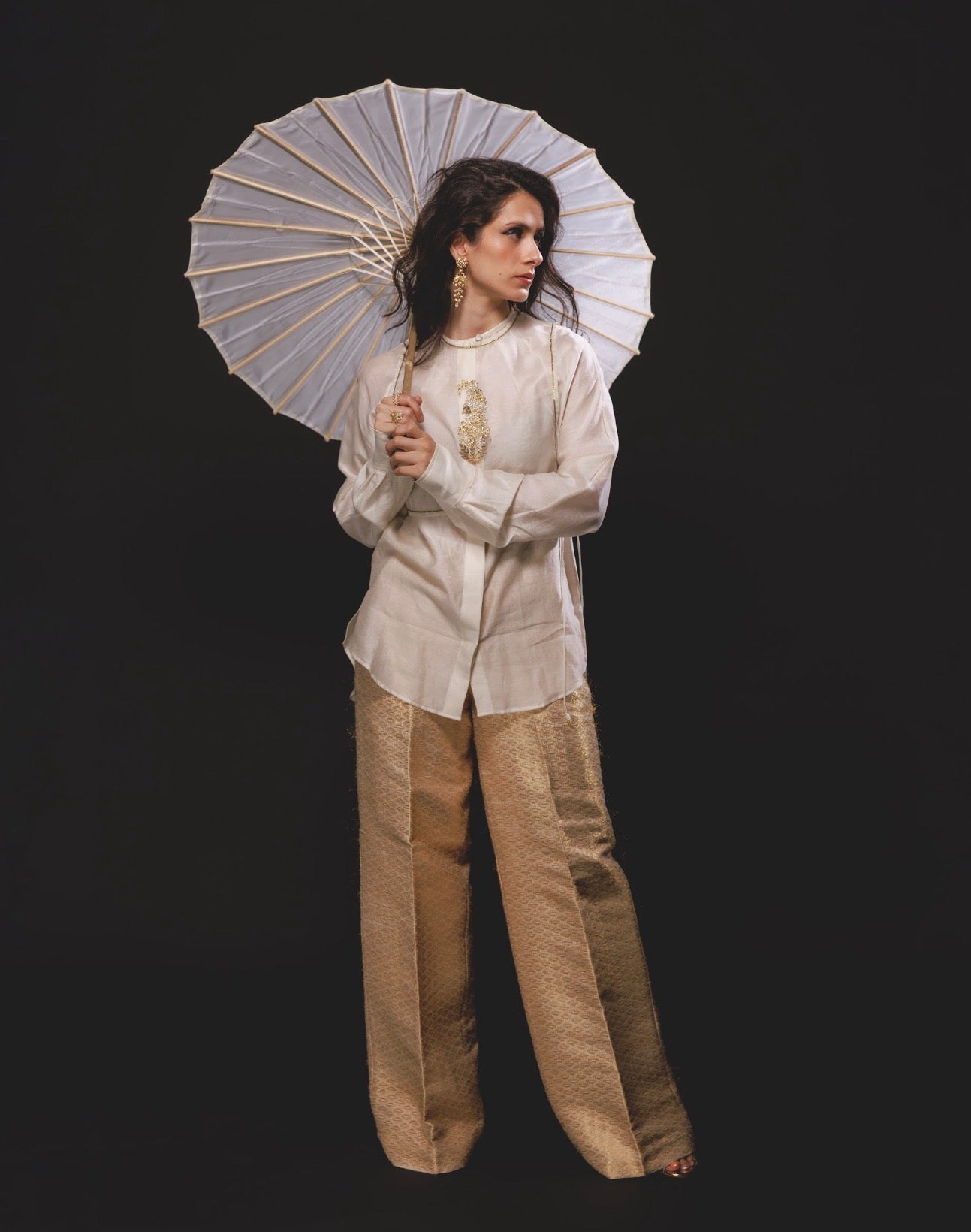 Aurora trousers in gold