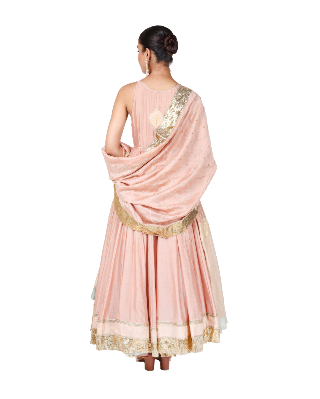 Ananya Anarkali Set in Coconut